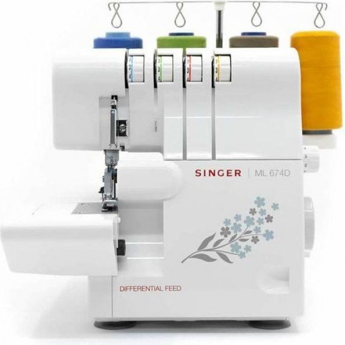 Оверлок SINGER ML674D белый 1021481 Оверлок SINGER ML674D белый 1021481